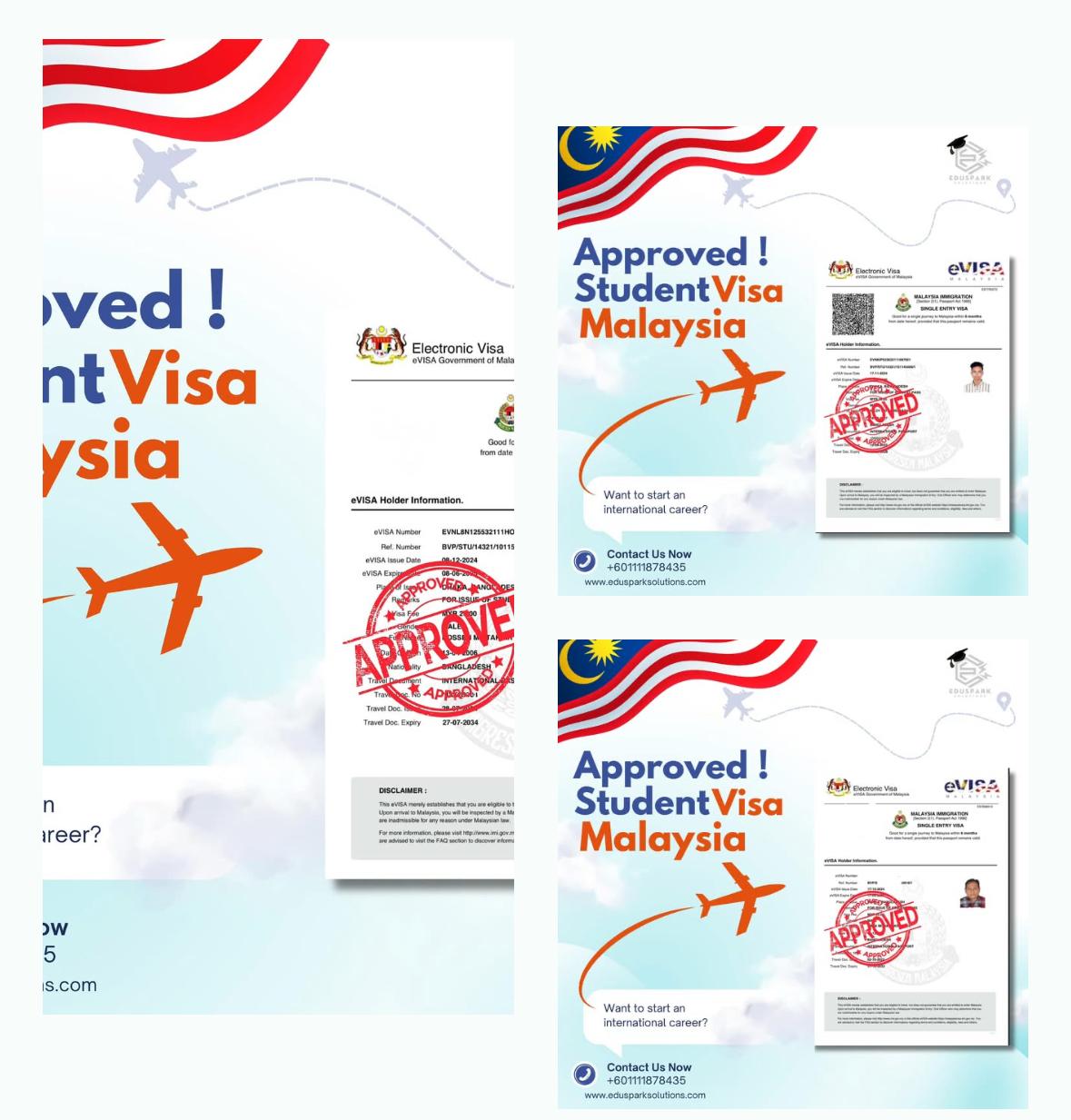 Student visa approval for Malaysia